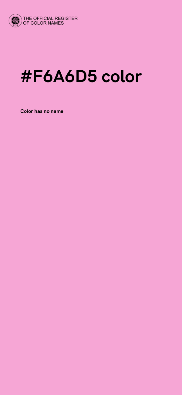#F6A6D5 color image