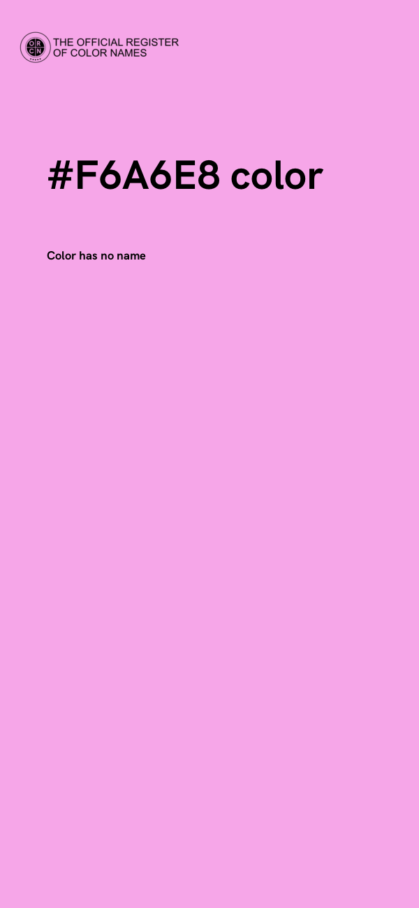#F6A6E8 color image