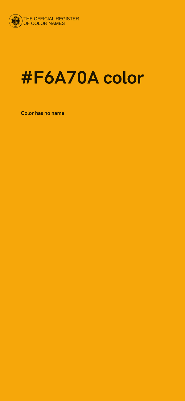 #F6A70A color image