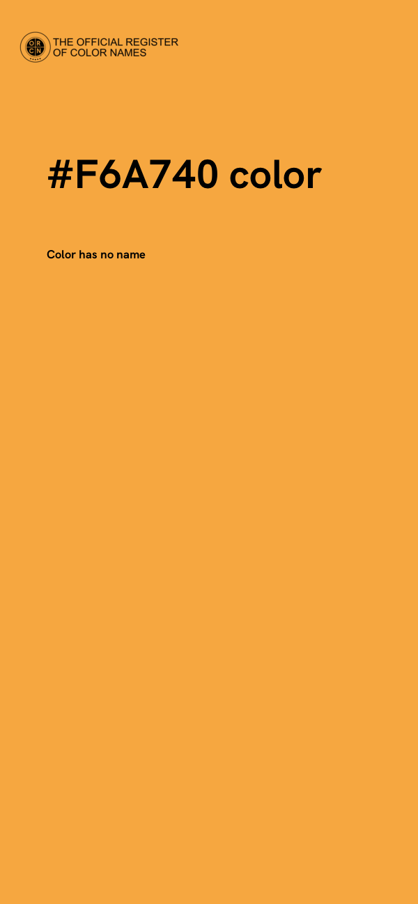 #F6A740 color image