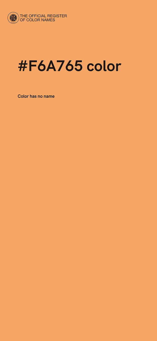 #F6A765 color image