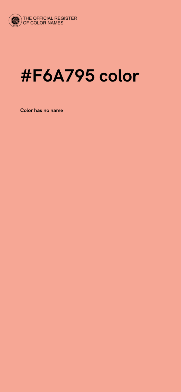 #F6A795 color image