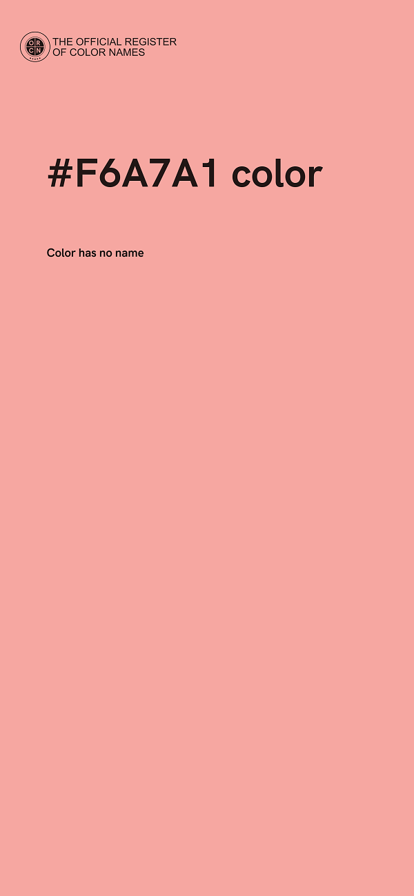 #F6A7A1 color image