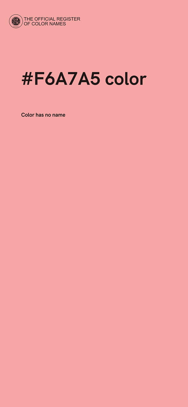 #F6A7A5 color image