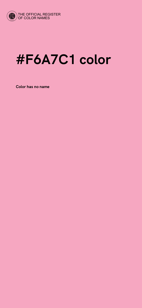 #F6A7C1 color image