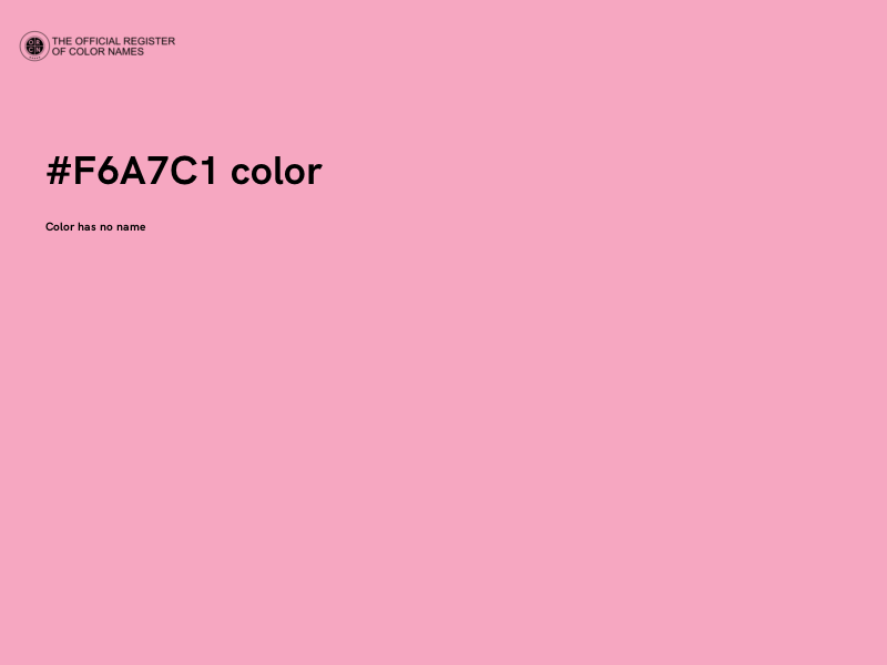 #F6A7C1 color image