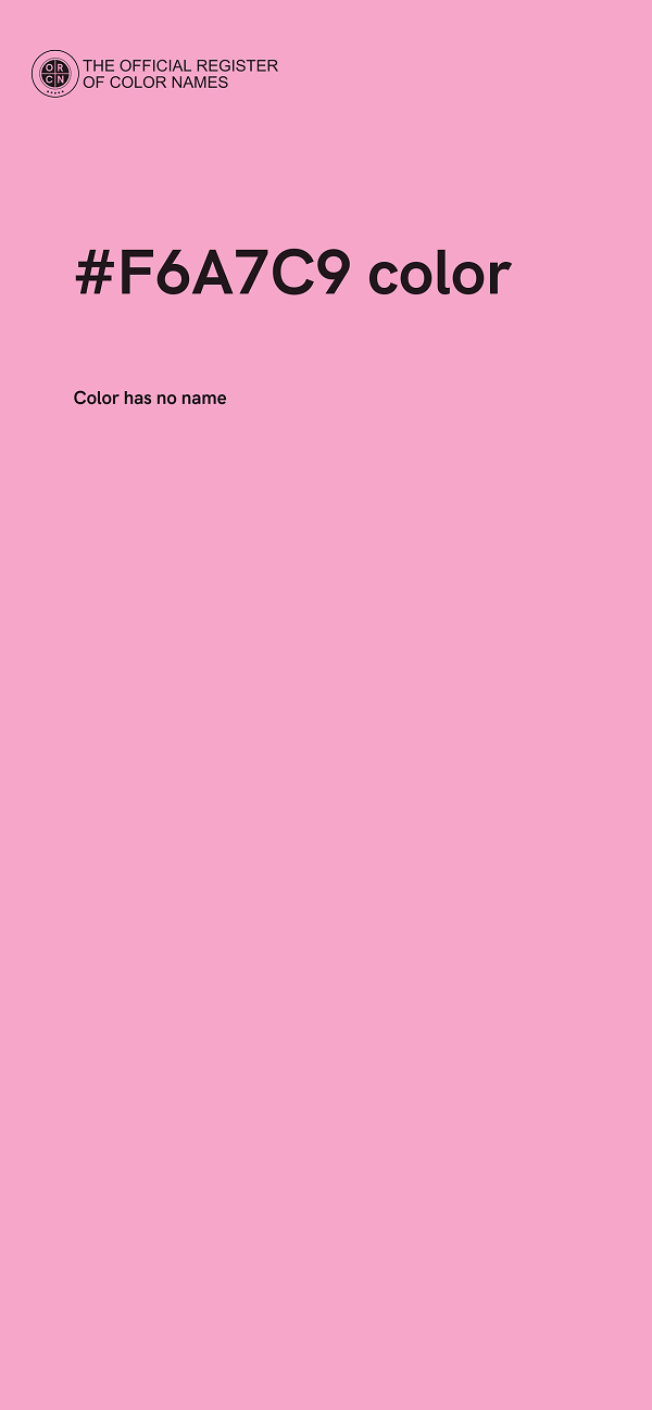 #F6A7C9 color image
