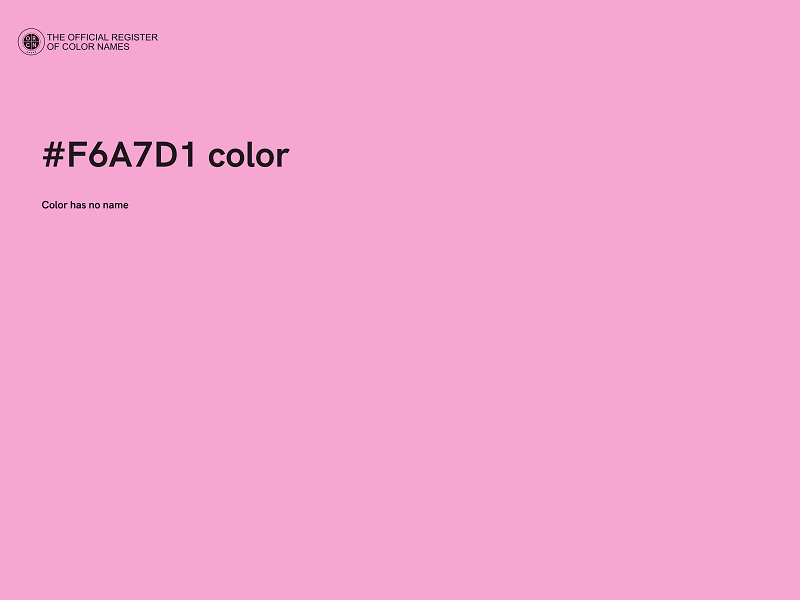 #F6A7D1 color image