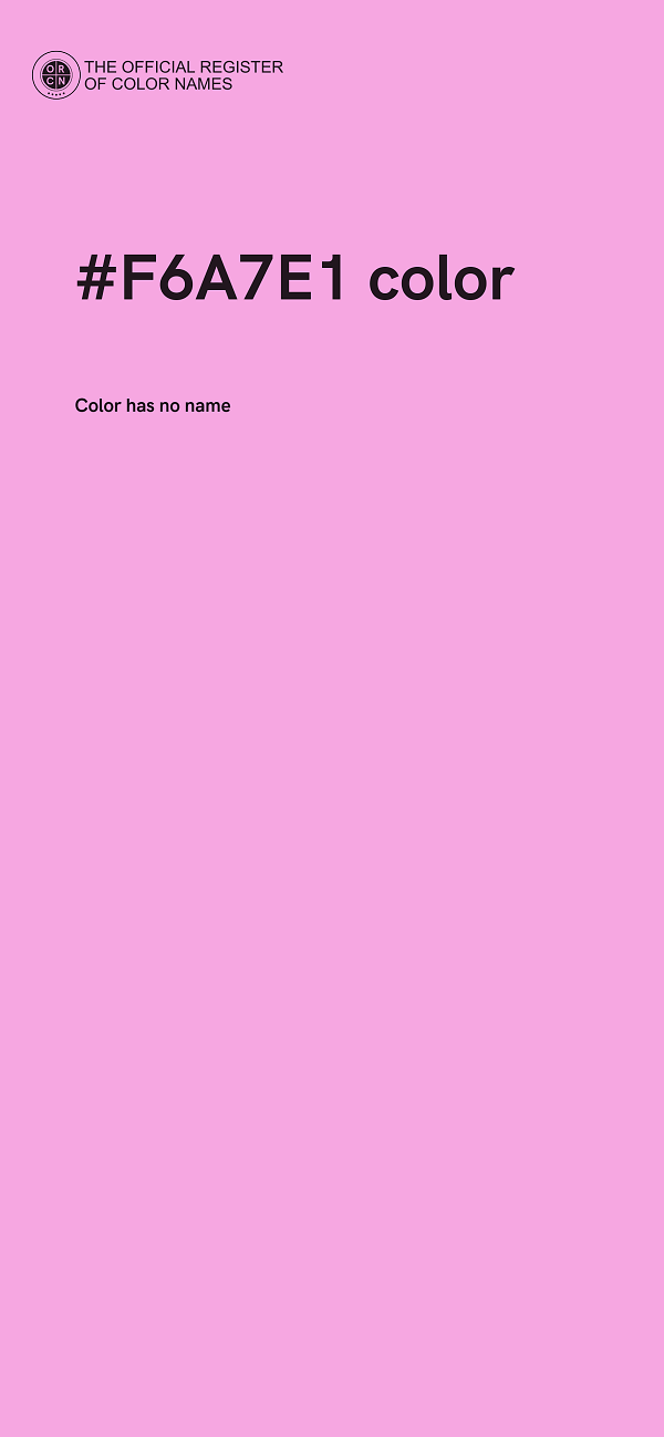 #F6A7E1 color image