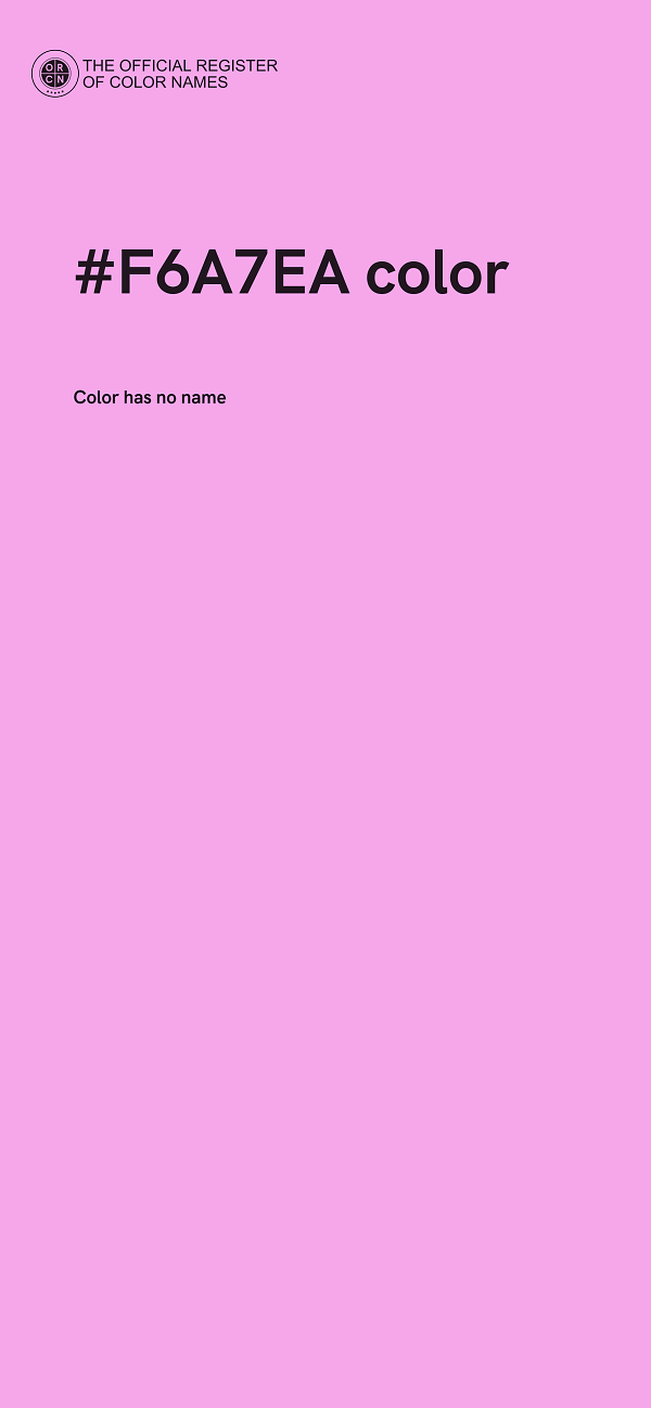 #F6A7EA color image