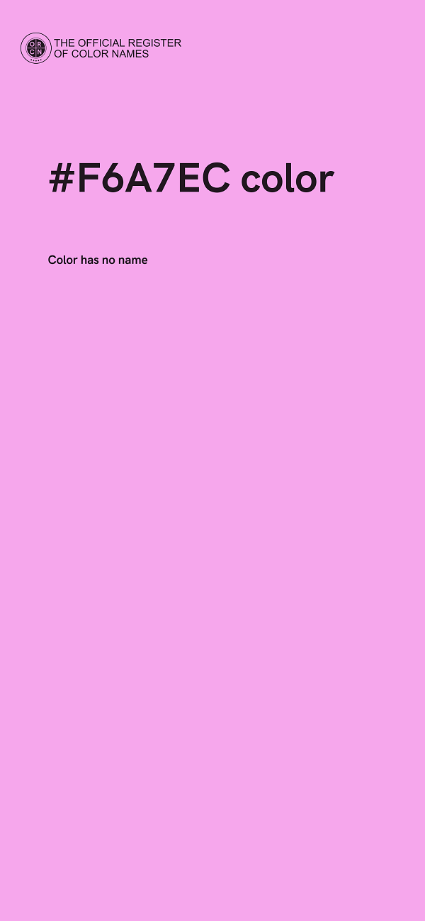 #F6A7EC color image
