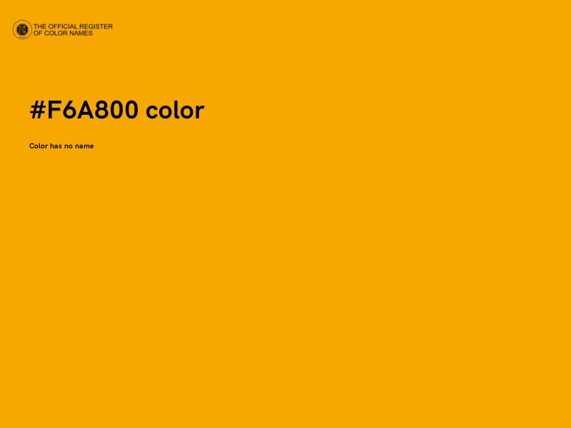 #F6A800 color image