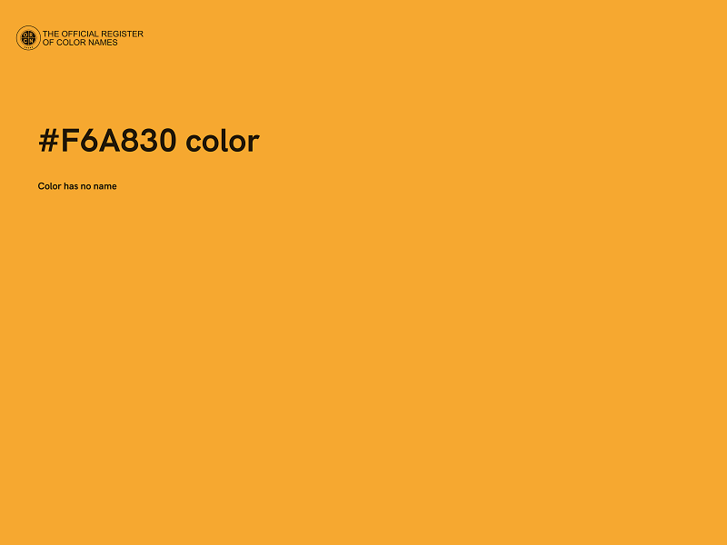 #F6A830 color image