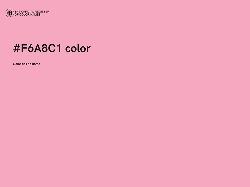 #F6A8C1 color image