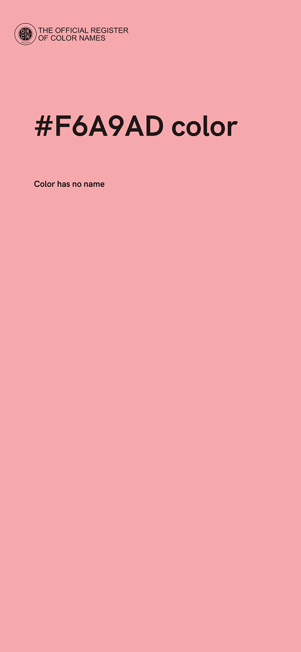 #F6A9AD color image