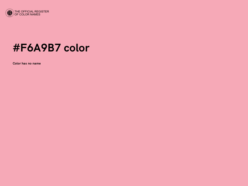 #F6A9B7 color image