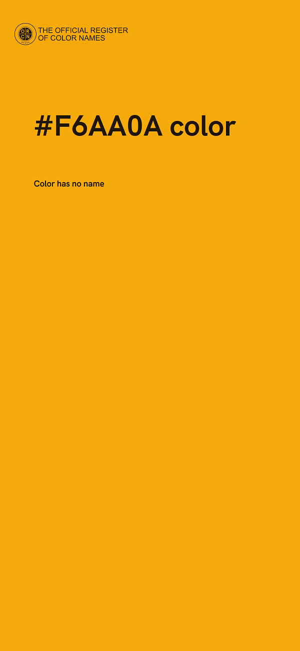 #F6AA0A color image