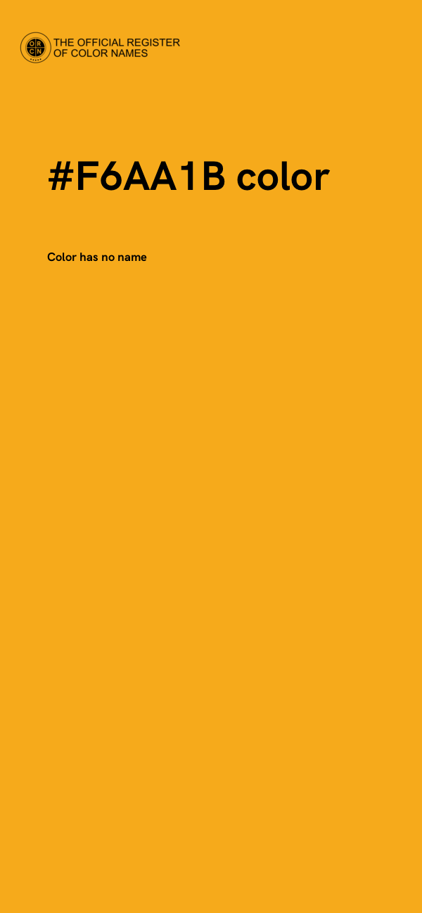#F6AA1B color image