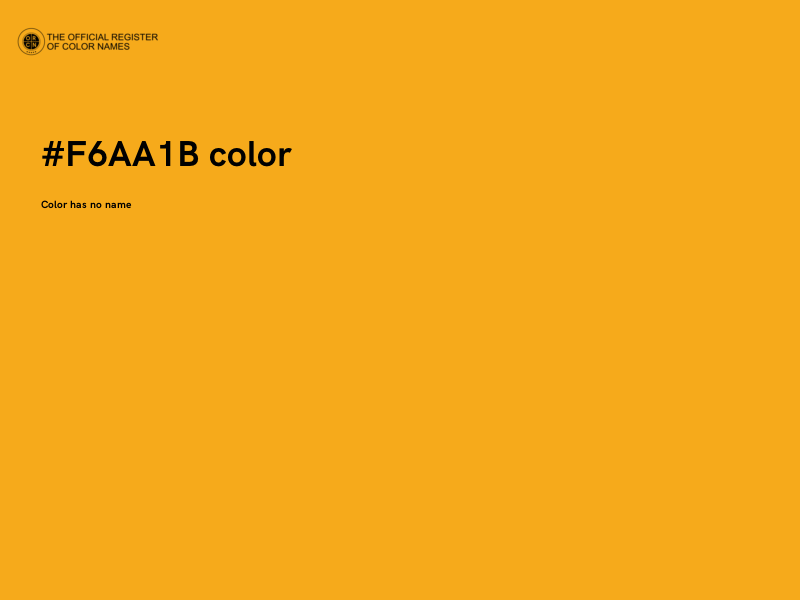 #F6AA1B color image