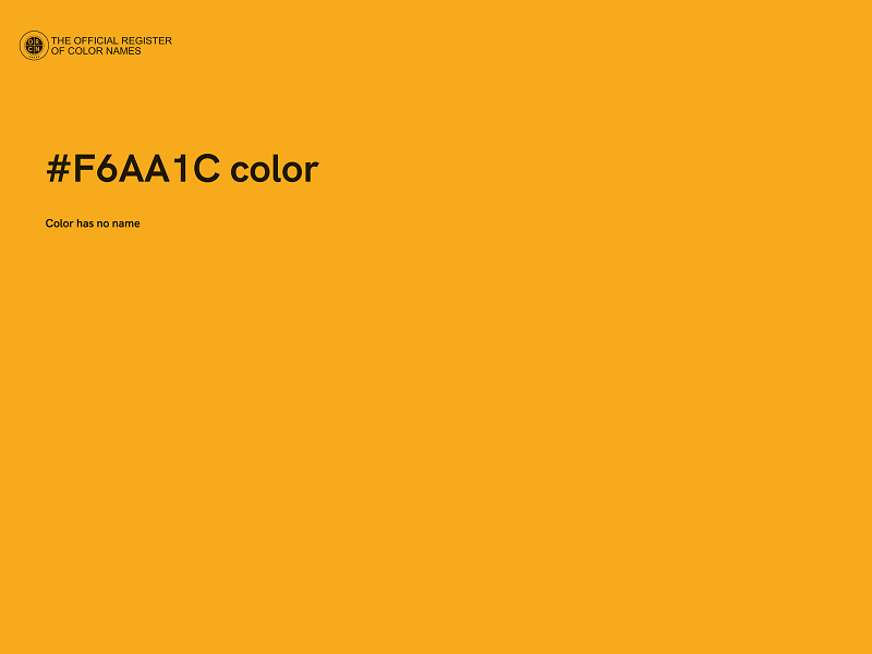 #F6AA1C color image