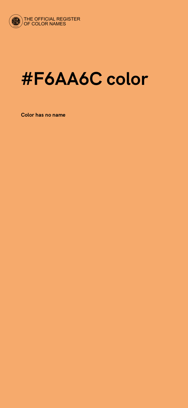 #F6AA6C color image