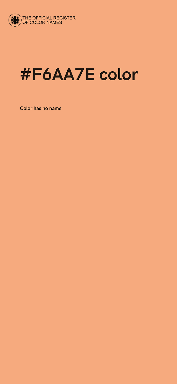 #F6AA7E color image