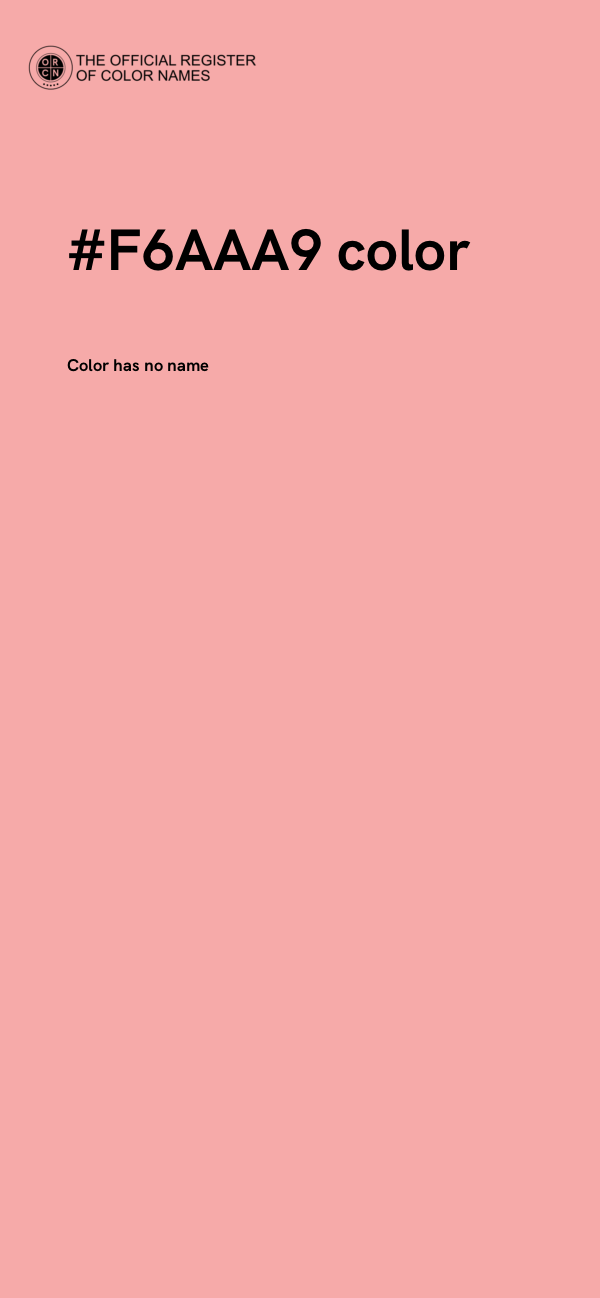 #F6AAA9 color image