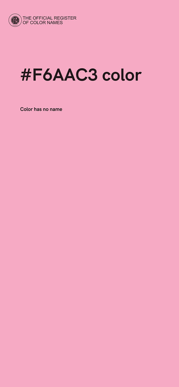 #F6AAC3 color image