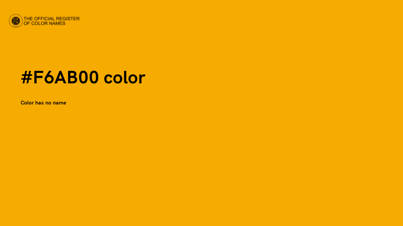 #F6AB00 color image