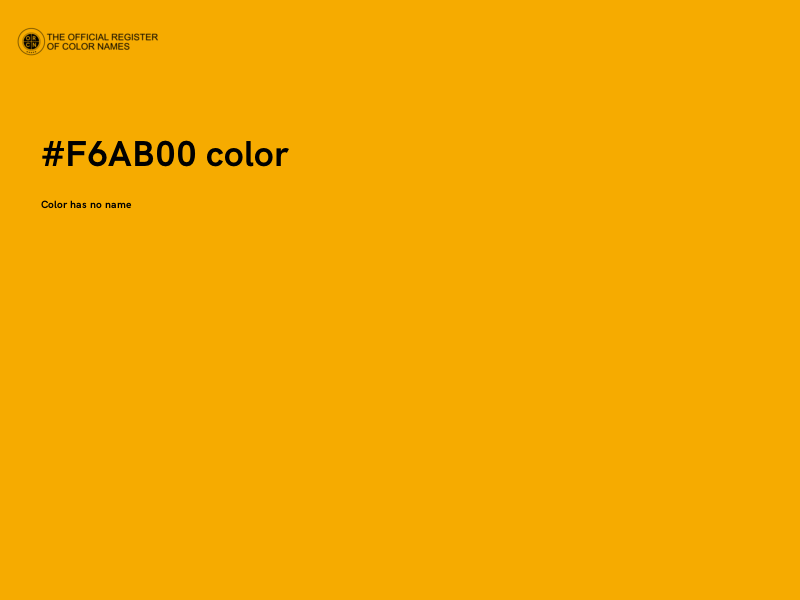 #F6AB00 color image
