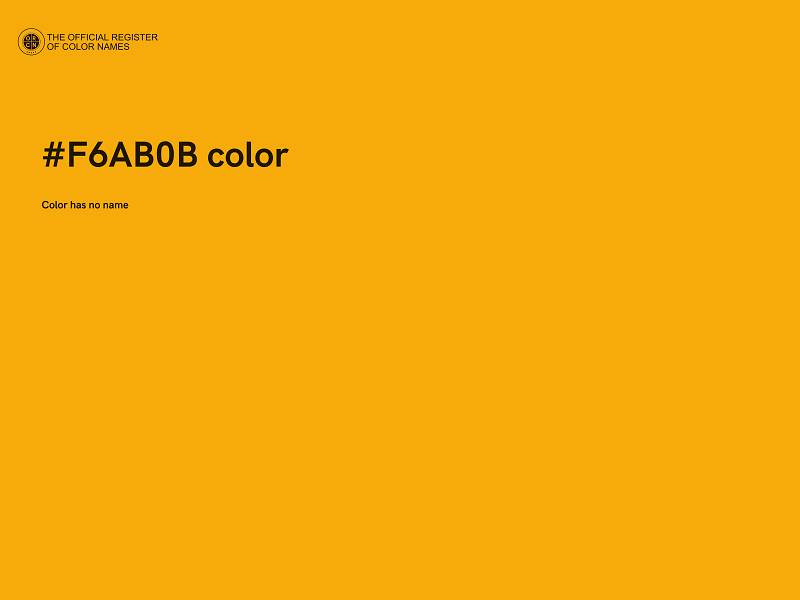 #F6AB0B color image