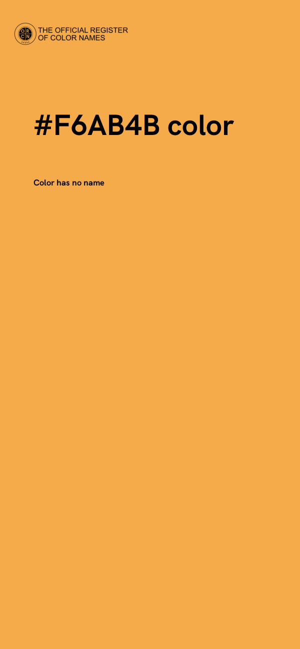#F6AB4B color image