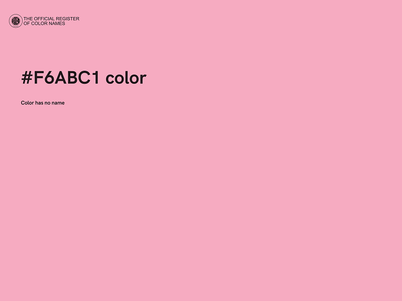 #F6ABC1 color image