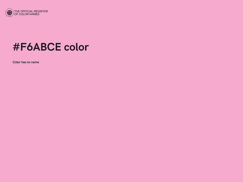 #F6ABCE color image