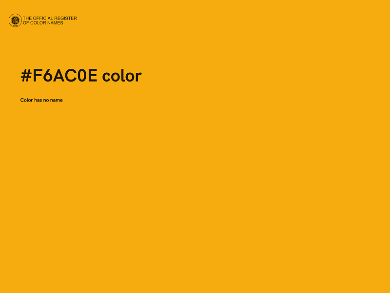 #F6AC0E color image