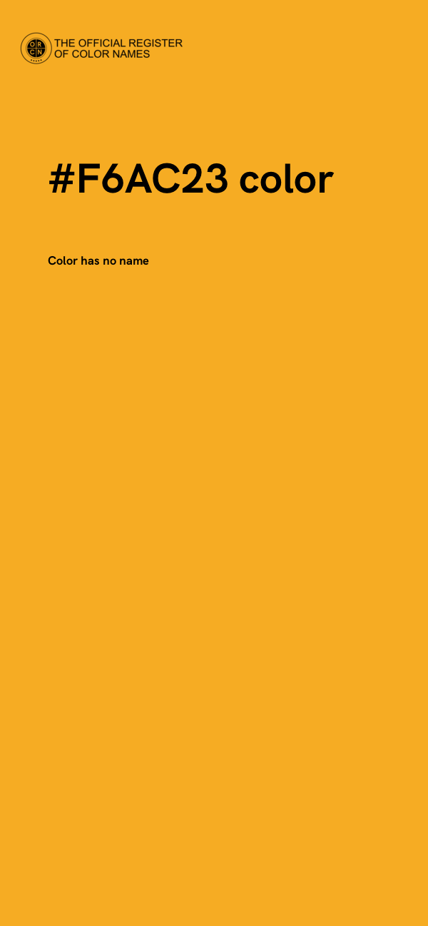 #F6AC23 color image