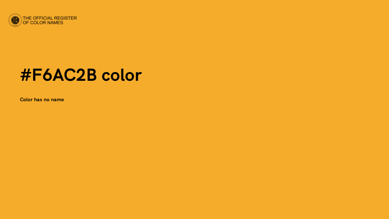 #F6AC2B color image