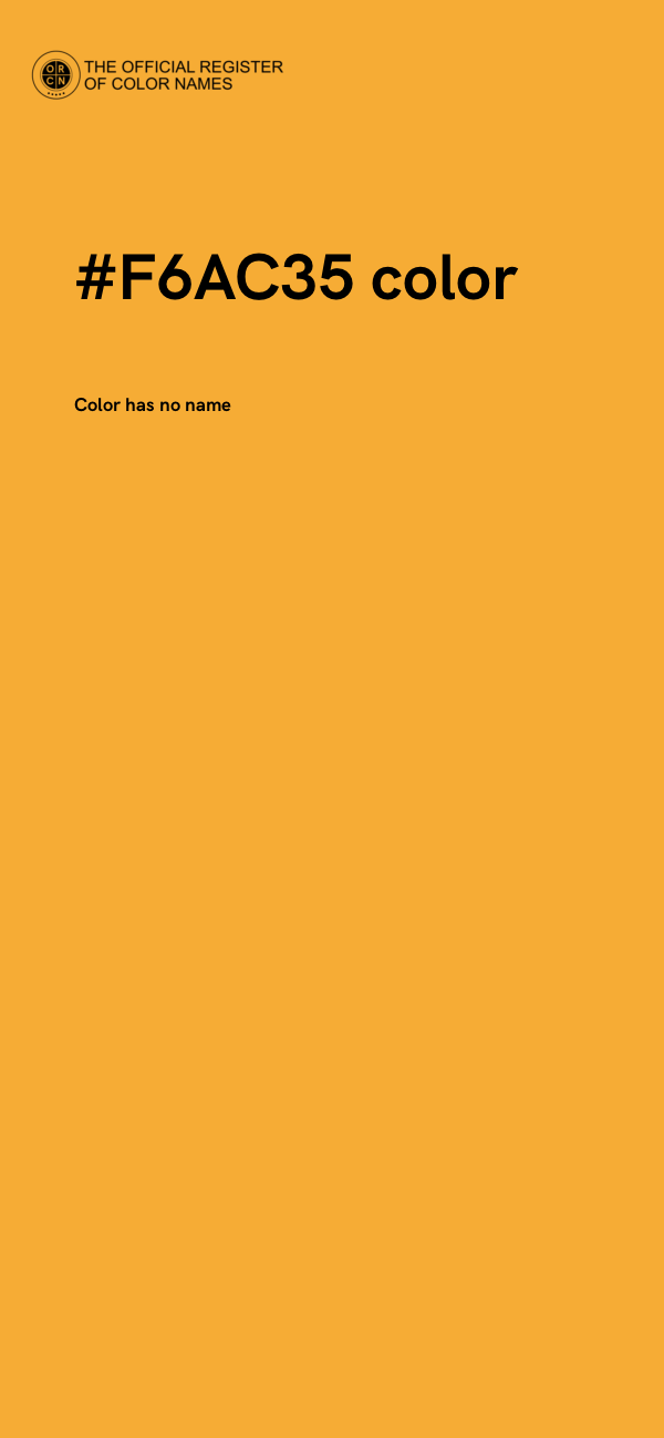 #F6AC35 color image
