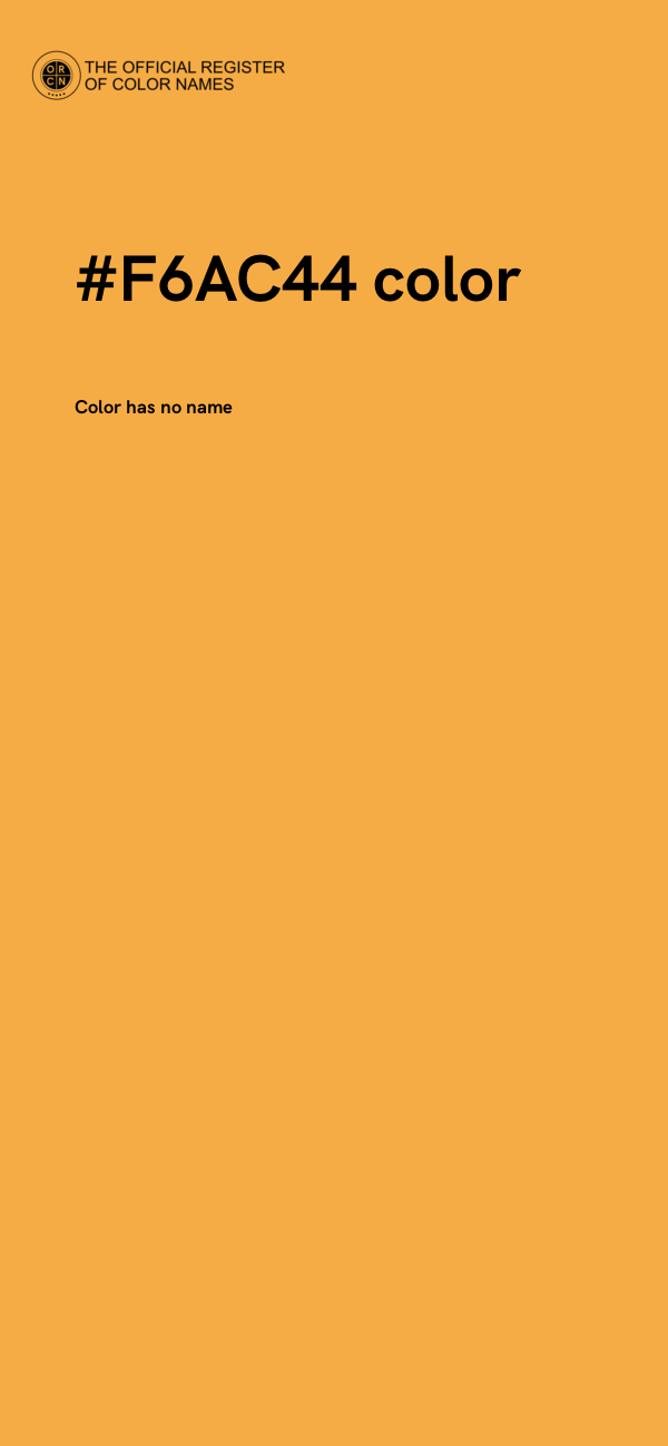 #F6AC44 color image
