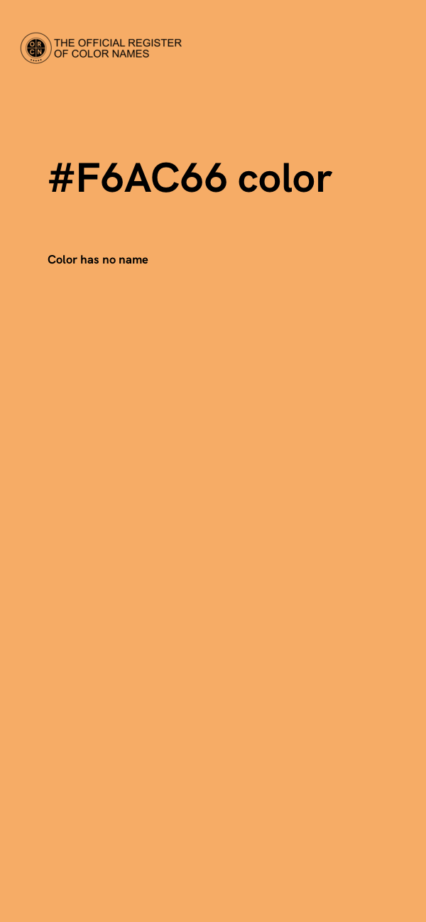 #F6AC66 color image