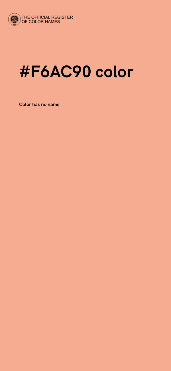 #F6AC90 color image