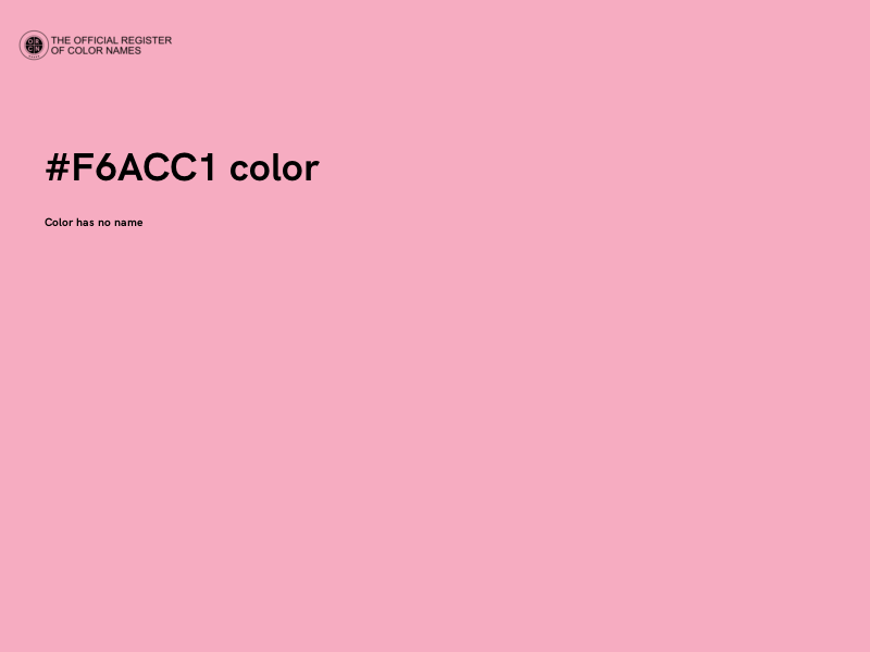 #F6ACC1 color image