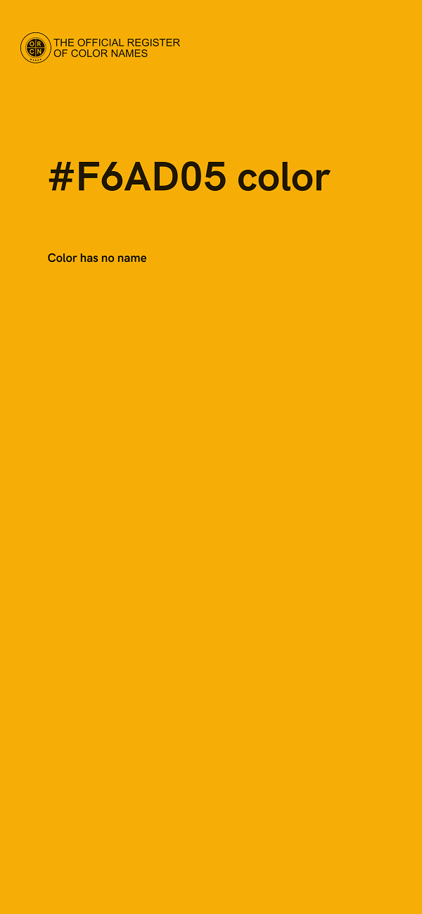 #F6AD05 color image