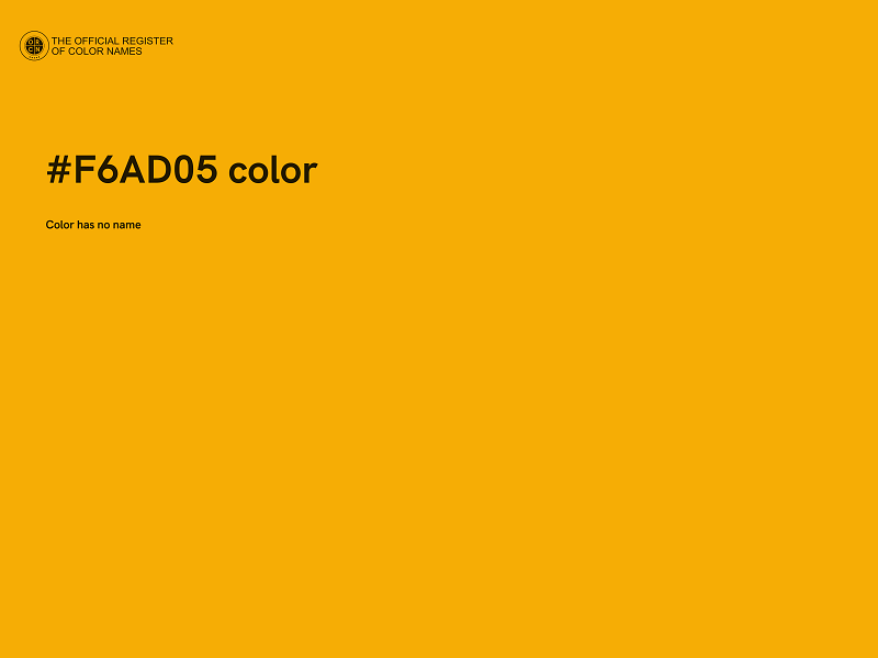 #F6AD05 color image