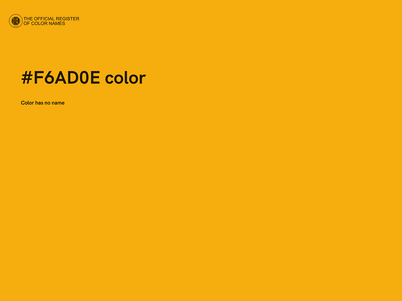 #F6AD0E color image