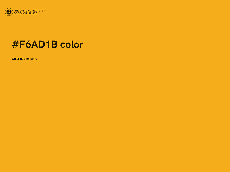 #F6AD1B color image