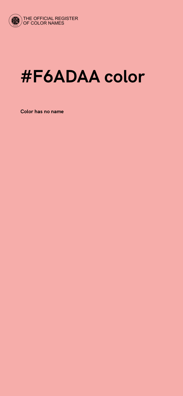 #F6ADAA color image