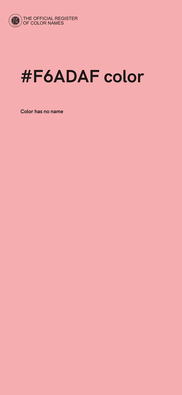 #F6ADAF color image