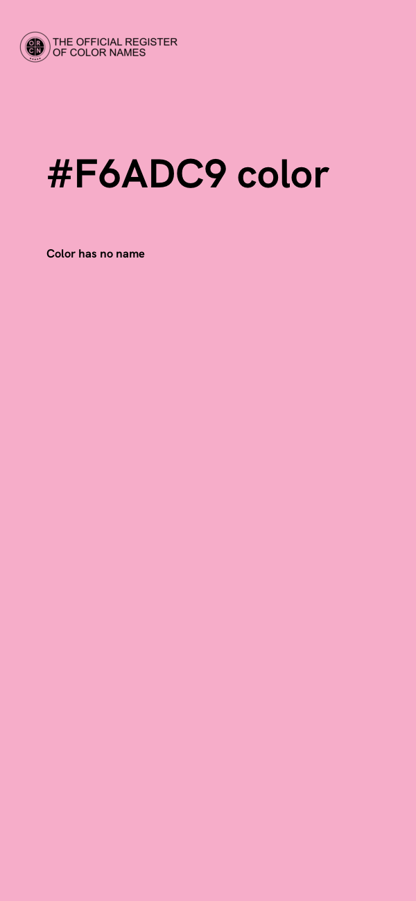 #F6ADC9 color image