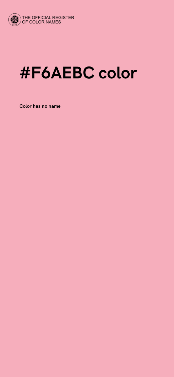 #F6AEBC color image